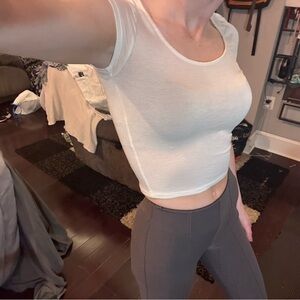 Women's White Crop Top